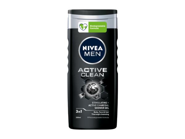 shower gel nivea men active ml.250